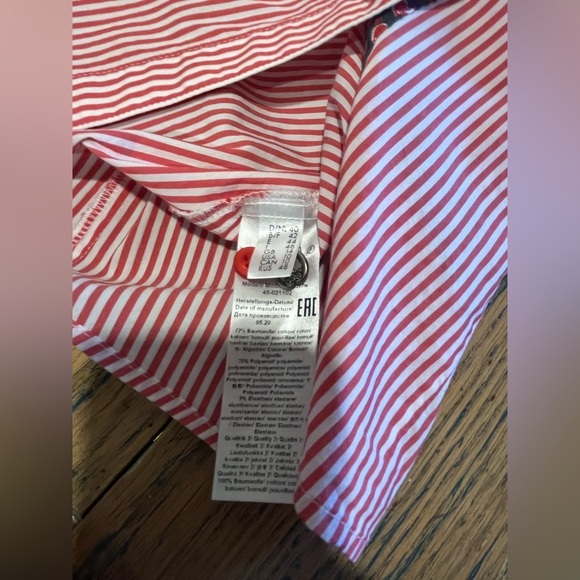 Red Striped Heart Button Shirt – Rabe size 40 - Picture 3 of 12